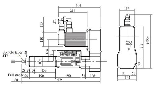 cy3ps伺服鉆孔動力頭 機床商務網